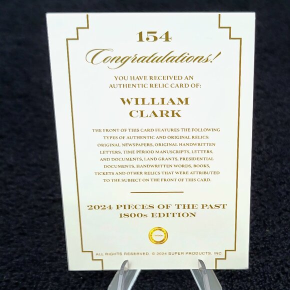 Authentic William Clark Explorer Oregon Trail Handwriting Relic Piece of History - Picture 4 of 4